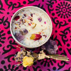 Anxiety Candle Lavender Candle Soy Candle Witchy Candle Anxiety Relief Candle